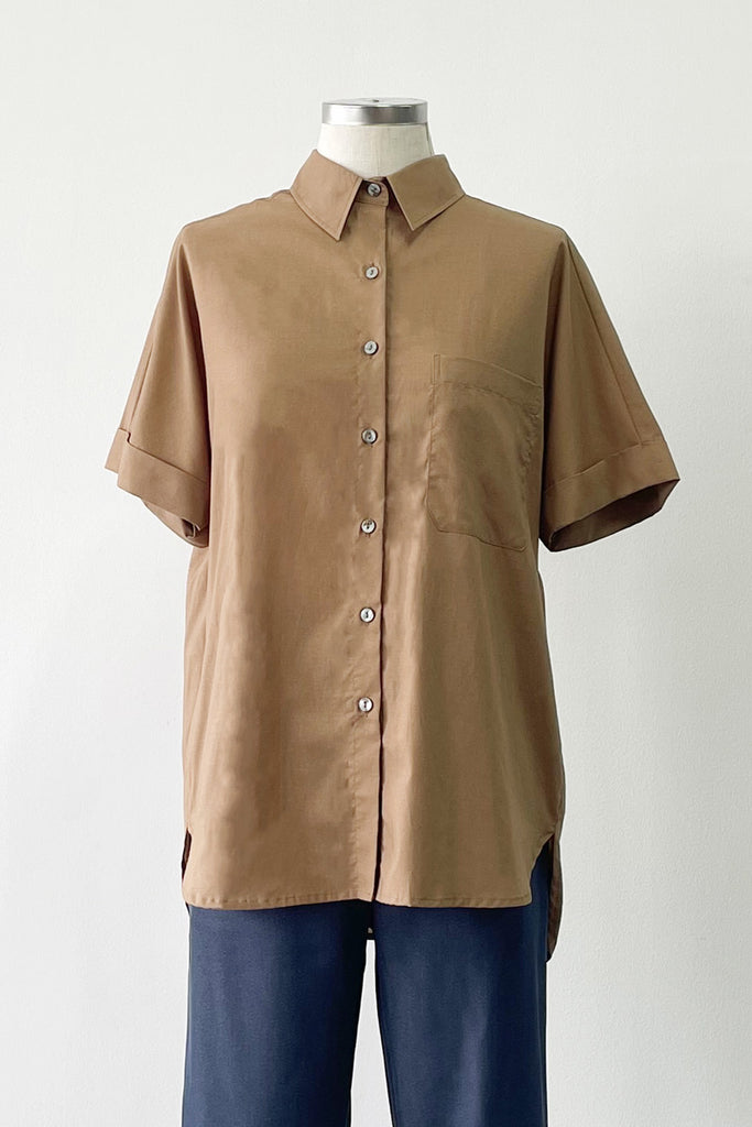 EVERYDAY SHIRT IN BROWN