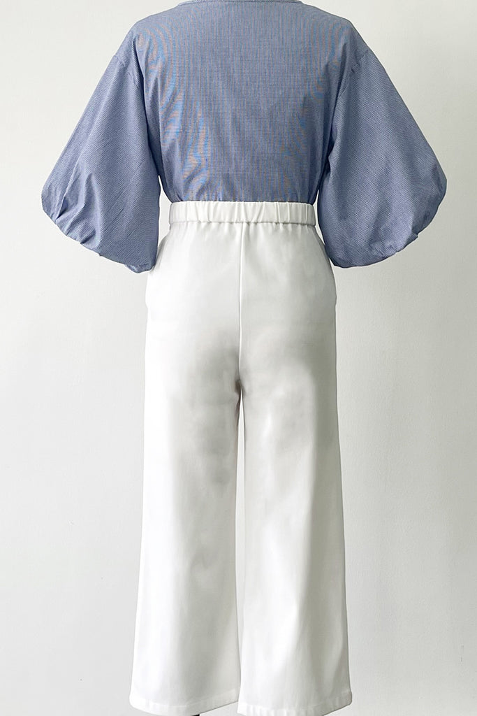 STRAIGHT CUT PANTS IN WHITE